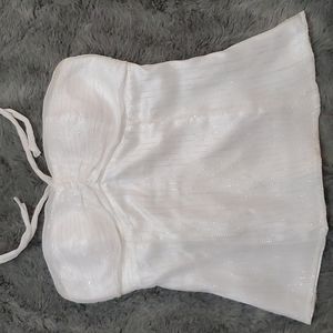 Strapless White/Black blouse